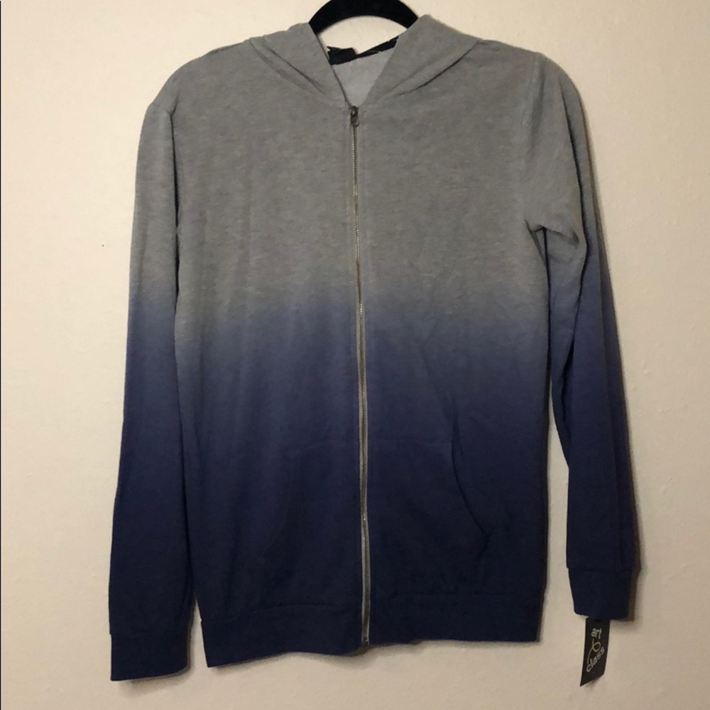 Art Class Blue & Gray Zip Hoodie